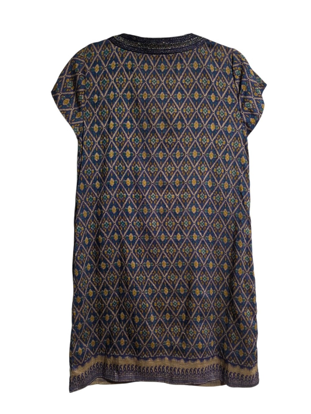 CALYPSO ST. BARTH SILK EMBELLISHED RESORT TUNIC DRESS COVERUP BOHO LUXE SZ S - Picture 3 of 10
